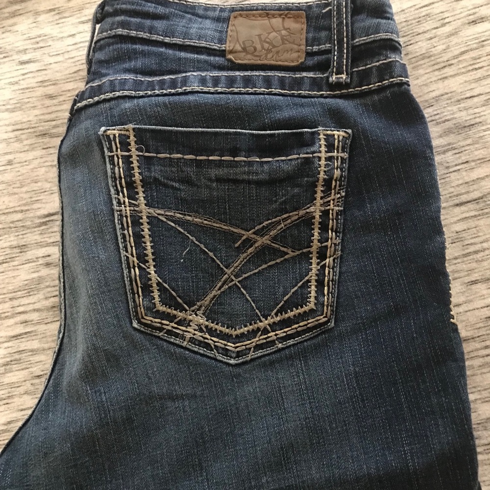 BKE Kate Jeans Stretch Bootcut 33x35 1/2 Mid Rise